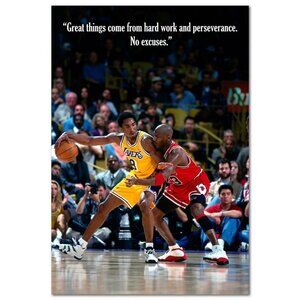 Kobe Bryant Poster Inspirational Wall Art Motivational Quote_165